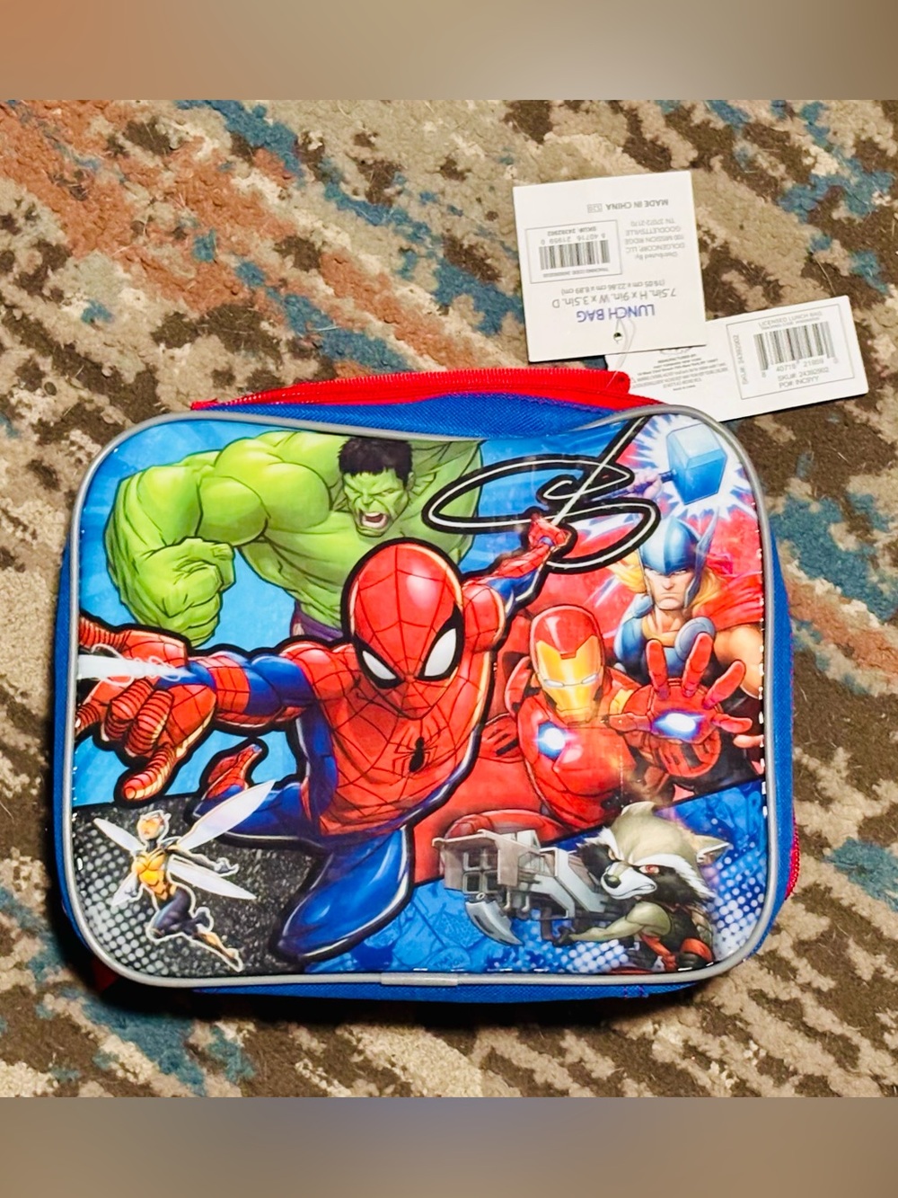 Marvel Spiderman Insulated Lunch Bag